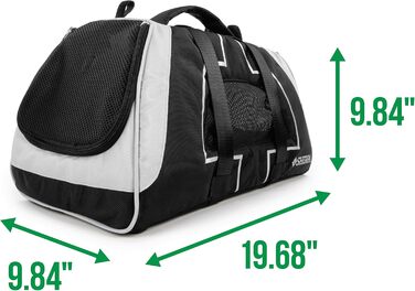 Транспортна переноска Sherpa Forma Frame для домашніх тварин, авіа-схвалена, краш-тестована, чорна, розмір M
