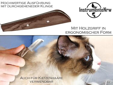 Набір для грумінгу собак та котів: триммер, гребінець, ножиці. З тонкими та грубими зубцями, нержавіюча сталь
