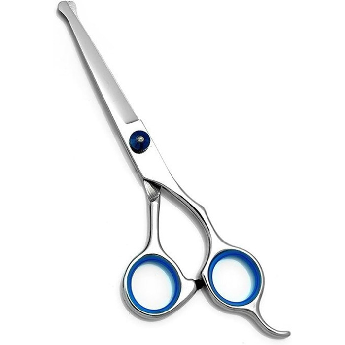 Набір професійних ножиць для собак та котів: ножиці з нержавіючої сталі, ножиці для фінальної обробки, прямі та вигнуті ножиці, гребінець для грумінгу