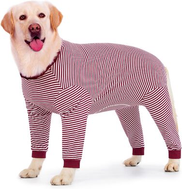 Тіло для собак після операції (2XL, червоний) - захист від лизання, альтернатива комірцю, для великих та середніх собак