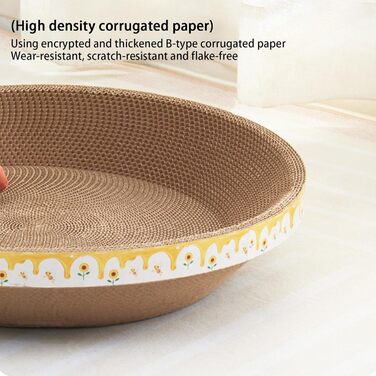 Круглі картонні іграшки-кігтеточки для котів, ліжечко-чаша, картонні когтеточки для кошенят, середніх котів