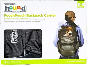 Рюкзак для собак Outward Hound PoochPouch, регульований, сірий