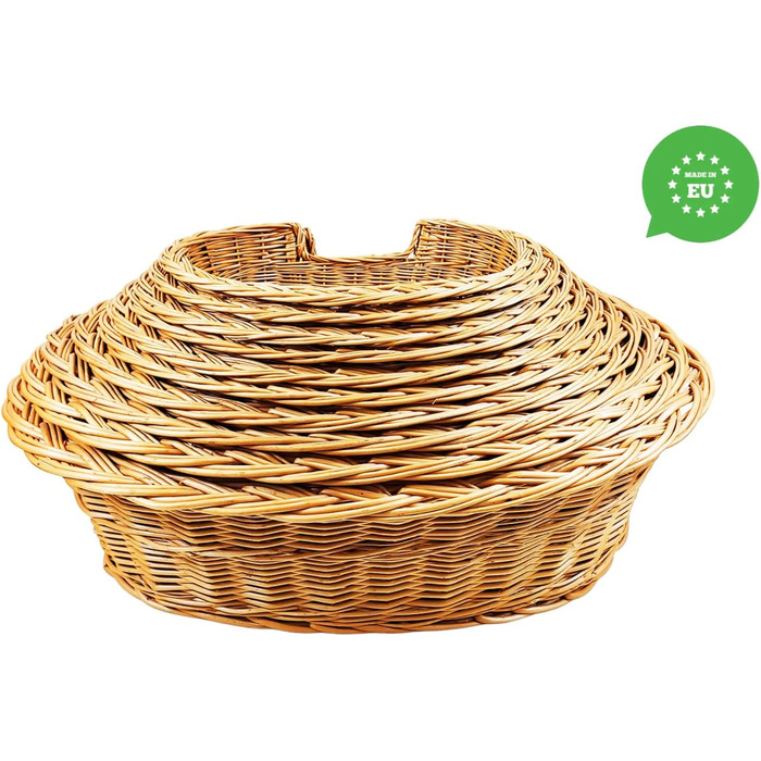 Кілимок для собак та котів з плетіння лози, 43x28x10/14 см, з подушкою Ecri