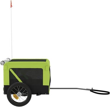 Причіп для велосипеда для собак, зелений та чорний, Oxford-Gewebe та залізо, LH31939