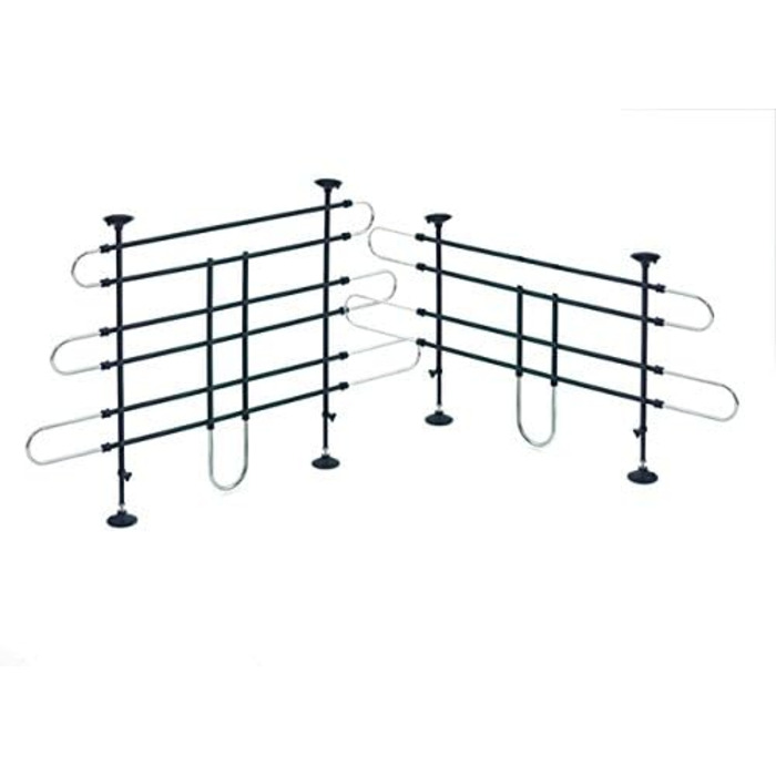 Захист для воріт Karlie Autoschutzgitter B: 90-140 см H: 65-110 см, чорно-сріблястий