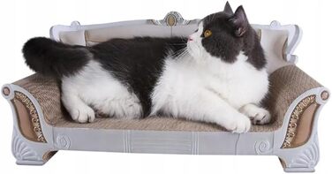 Драбина-кіготь для котів з картону, форма дивана - кіготь для котів, іграшка для котів, проста збірка, 52 x 23 x 22 см