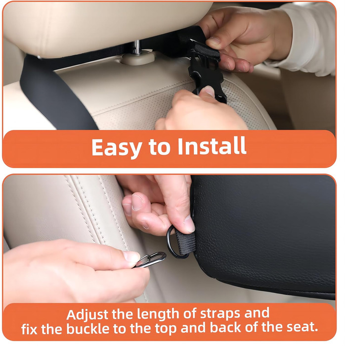 Автокрісло для собак, чорне, для маленьких тварин до 6 кг, розмір L (42x27x34 см)