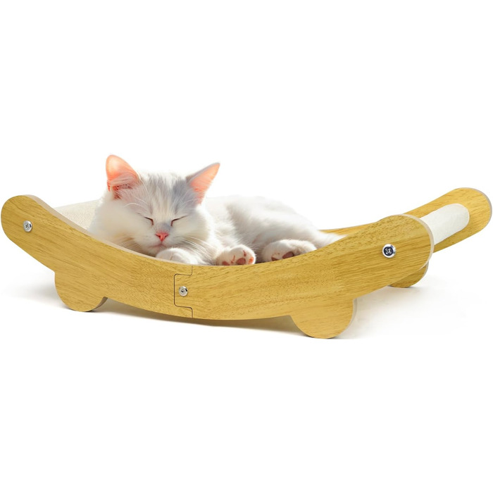 LUMIN TUTU Двостороння кігтеточка та ліжко для котів, 59x34 см, міцна та багаторазова, без випадання ворсу (бавовна & поліестер)