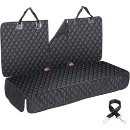 Водонепроникна накидка для автосидіння ISOFIX ANOSOSPECIAL XL, захисна накидка для заднього сидіння авто для собак, універсальна для SUV, чорна, стійка до подряпин