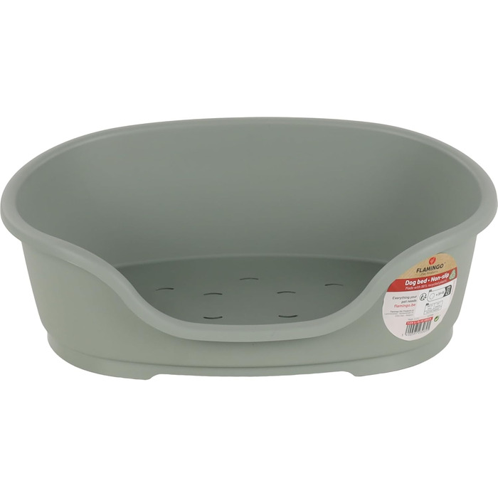 Крізь для собак Flamingo Tuck – Овальне, зелене | Розмір M (70 × 47 × 22 см) | Практичне, стильне та легко миється!