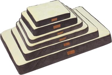 Клітка для собак Ellie-Bo, 71 x 48 см, лежанка, коричнева кордурна стінка та рожеве штучне хутро