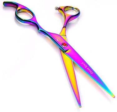 Набір для грумінгу домашніх тварин: професійні ножиці для собак та котів, ножиці для фінальної обробки, вигнуті ножиці, гребінець для грумінгу, набір для догляду за шерстю