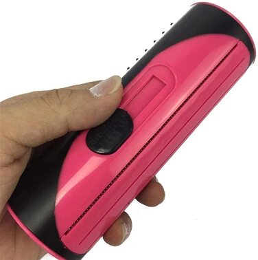 Набір щіток для грумінгу тварин 3-в-1: щітка для собак та котів, гребінець для довгої та короткої шерсті (рожевий)