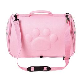 Транспортна сумка для кота | Сумка-переноска для тварин з плечовим ременем - для вигулів, подорожей, ветеринарних візитів, рожевого кольору