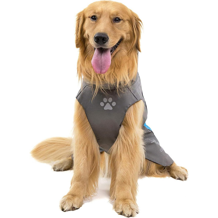 Водонепроникна куртка для собак Selmai, велика, з відбиваючими елементами, вітрозахисна, тепла жилетка, одяг для собак середніх та французьких бульдогів, для прогулянок, спорту та активного відпочинку в холодну погоду, оранжевого кольору, розмір 5XL