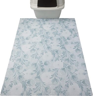 Drymate Оригінальний килимок для котячого туалету, поглинає бруд, захищає підлогу, стійкий до сечі, можна прати в машині, м'який для лапок котів, здатний поглинати вологу, водонепроникний (виготовлено в США, з перероблених матеріалів), 1 шт. (упаковка 1 ш