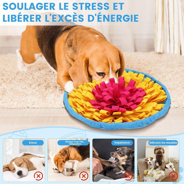 Schnüffelteppich для собак: інтелектуальна килимок-іграшка з антиковзаючою поверхнею. Антистрес, для малих та великих собак (зелений)