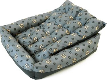 Водонепроникне ліжко для собак - ліжка для маленьких та великих собак - ліжко для собак з неслизьким дном - собачий кошик, собачий лежак 75x65x20 Великий слід