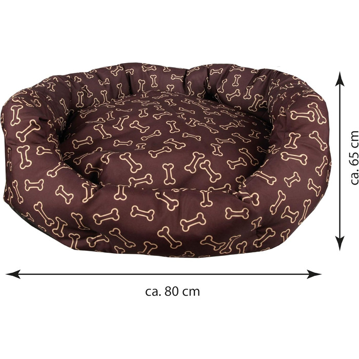 М'яке ліжко для котів та собак середніх розмірів Bestlivings, ліжко для тварин, різні дизайни, легко миється, міцне та стійке до подряпин (80x65 см, кістка)