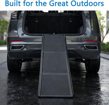 Рампа для собак велика, 180 см, складна, 70 кг, з антиковзким килимком, для авто, SUV, вантажівок та меблів