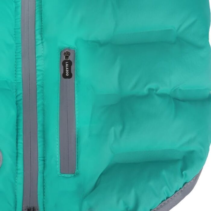 Водонепроникна тепла куртка для собак 2-в-1 з інтегрованою шлейкою – Зимова куртка для собак з відбиваючими елементами, вітронепроникна, для осені та зими (XXL, блакитний)