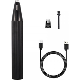 Електрична машинка для стрижки тварин з LED-підсвічуванням, бездротова, USB, для собак, котів, чорна