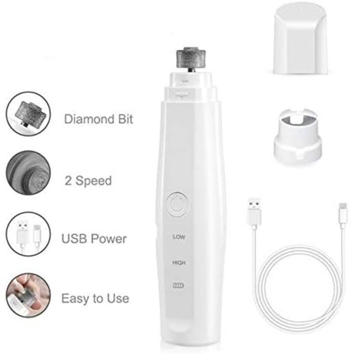 Електричний триммер для собак великих порід, догляд за кігтями, безболісний, безпечний, для собак та котів