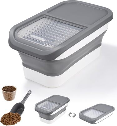 Контейнер для корму для собак Zawaer, 5 кг, з кришкою та ложкою для годування