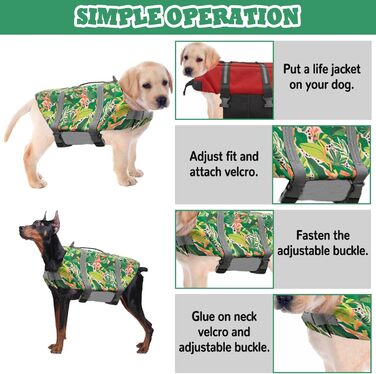 Рятувальний жилет для собак Schwiweste FainFun XL, водонепроникний, з регулюванням та ручкою для порятунку