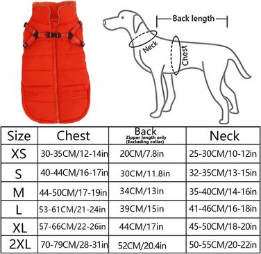 Зимова куртка для собак, жилет, водонепроникна, світловідбиваюча, з флісовою підкладкою, костюм для маленьких собак на вулицю з персоналізованою нашивкою, помаранчевий колір, XL (довжина спини 44 см), XL (персоналізований)