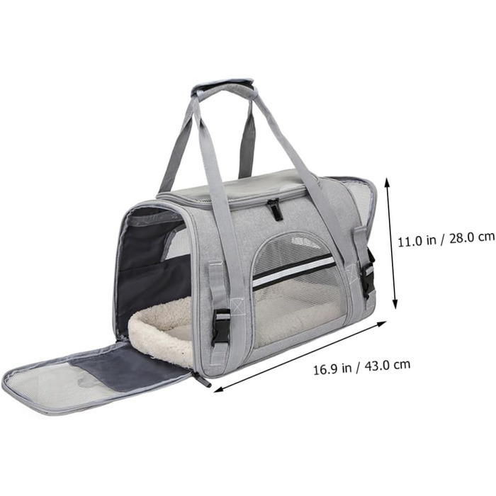 Рюкзак-переноска для тварин JOINPAYA: дихаючий матеріал, сітчасте вікно, регульований ремінь, універсальна сумка для собак та котів на подорожі, кемпінг та прогулянки