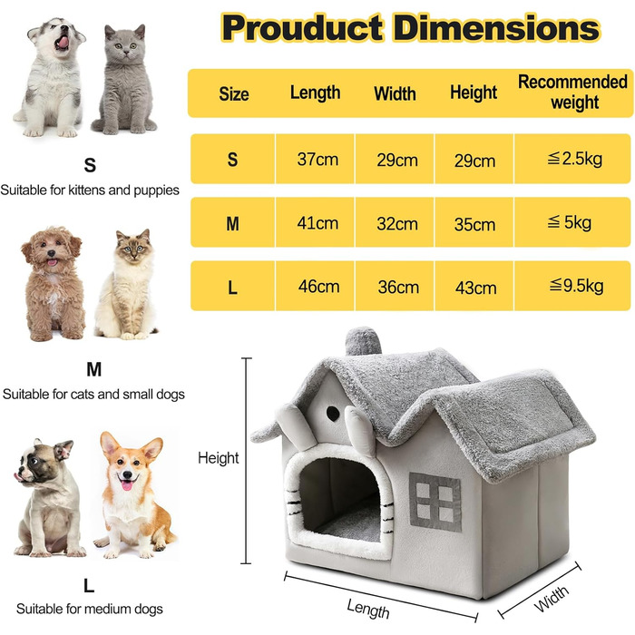 Кігтеточка-будиночок для котів Galatée, тепла та затишна, сіра, велика (L)
