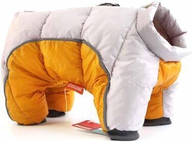 Жовтий теплий зимовий водонепроникний одяг для собак, куртка для собак, велика, середня, маленька, для дому та вулиці, жовтий, розмір L