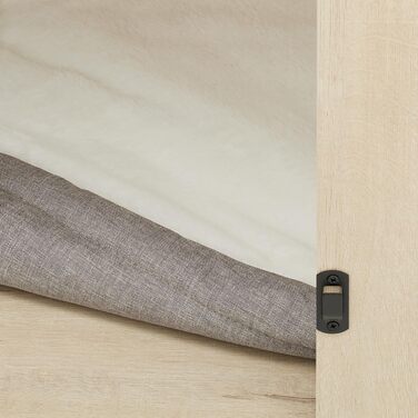 Клітка для собак Relaxdays, сіра/чорна, розмір 65,5x102x60 см, з двома мисками, з дерева, MDF & сталь