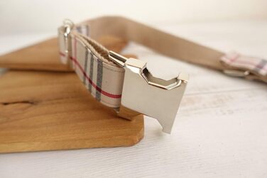 Нашийник для собак GearPro Nylon Khaki з металевою застібкою, регульований, розмір M (42-48 см)