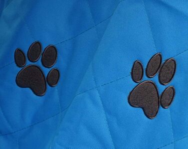 Callieway Автоковдра для собак, плед для пікніків з м'якими лапками (блакитний)