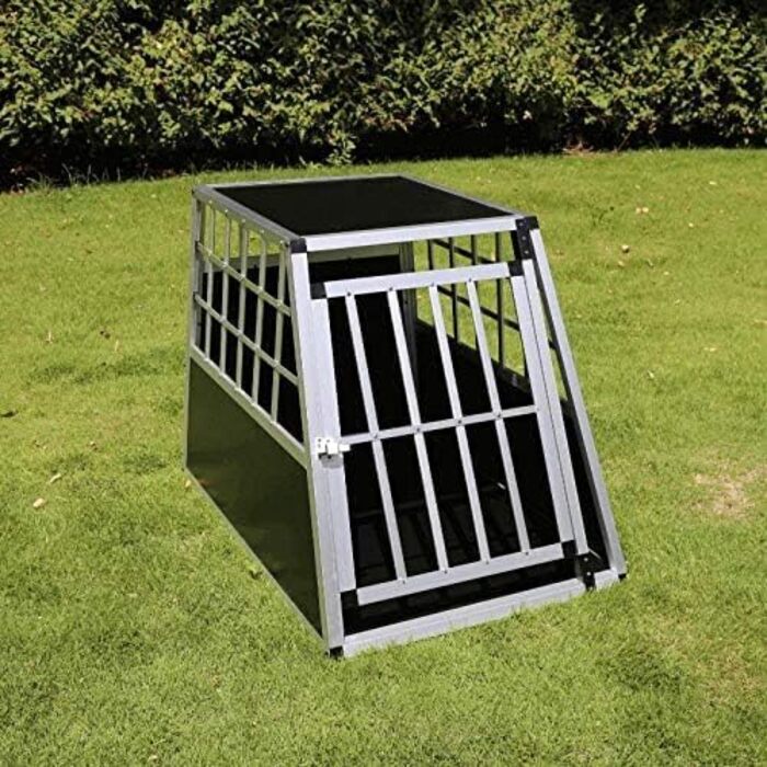 Транспортна переноска для собак San Marco Auto-Transportbox з алюмінію, для середніх та великих собак