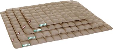 М'яка та якісна лежанка для собак середніх порід Doctor Bark, 80x70 см, Goldbraun (золотисто-коричнева), для дому та вулиці, витримує прання до 95°C