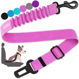 Пояс для собак Cooyoo: безпечний, регульований, з нейлону, 2 шт. (рожевий)