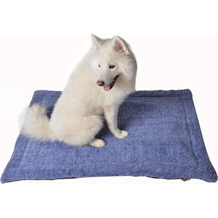 Підстилка для собак та котів Raikou з плюшевою подушкою, флісова, зручна та нековзна (100x70 см)