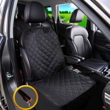 Чохол на автосидіння Alfheim для переднього сидіння – захисний, з антиковзною гумовою основою та регульованим ременем безпеки