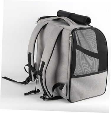 Рюкзак-переноска для котів Garvalon з дихаючого Оксфорду, великої місткості, практичний, для транспортування котів та маленьких домашніх тварин, з боковими кишенями, зручний та міцний для подорожей