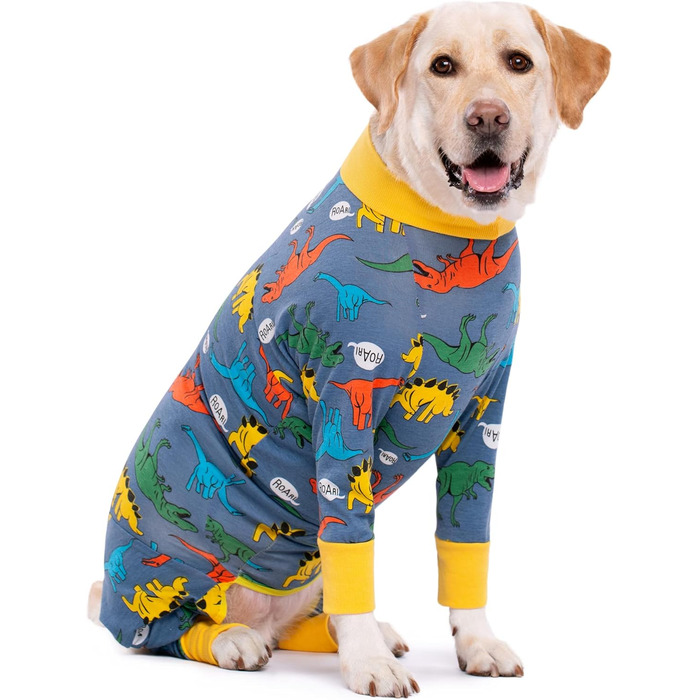 Комбінезон для собак великих порід, захисний, анти-шерсть, проти слини, захист ран, піжама-комбінезон (XXXL, темно-синій)