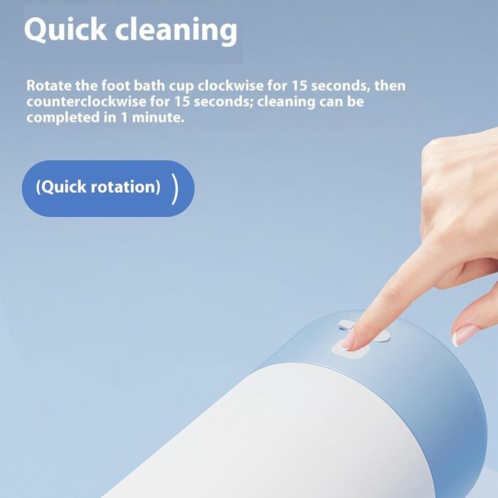 Автоматична мийка лап для собак AOOOWER: для малих, середніх та великих тварин, регулювання швидкості, біле/блакитне порошок