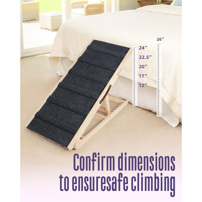 Рампа для собак Extra Lange, 190 см: стабільна авторампа для великих собак, для SUV, комбі та автодому, до 90 кг