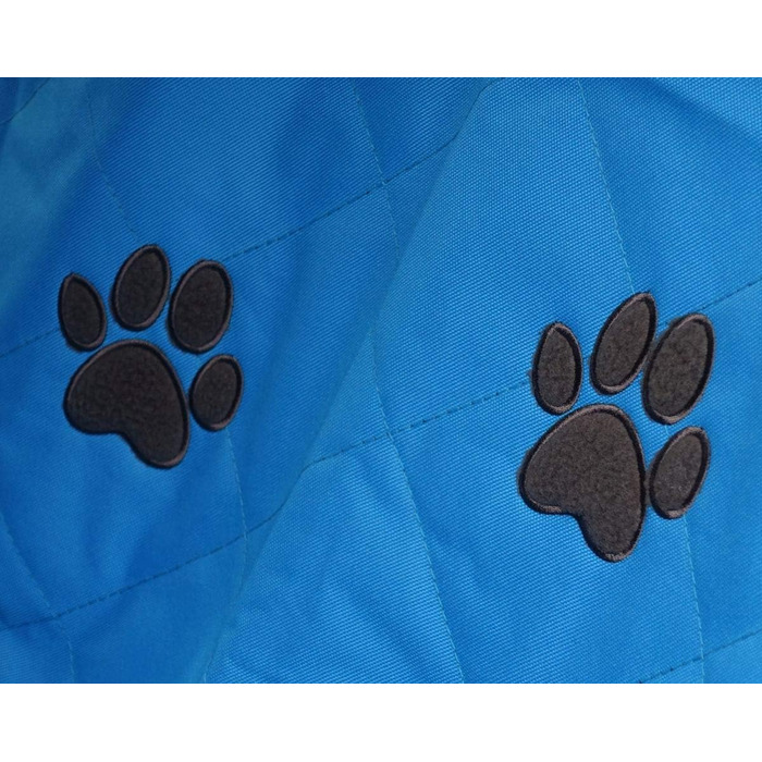 Callieway Автоковдра для собак, плед для пікніків з м'якими лапками (блакитний)