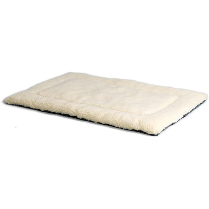 Крісло-лежанка для собак Midwest Homes for Pets QuietTime, 117x71 см, блакитний/кремовий, для середніх собак, м'яке штучне хутро та фліс, машинного прання