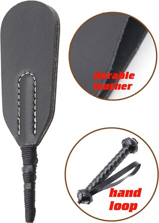 Набір для вершника RIDIN: 33 см батогом, 18 см реітгерте (указка) - для дресування коней, чорний