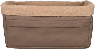 Автокрісло для собак PetSafe Happy Ride, до 11,3 кг – світло-коричневе, легко регулюється, знімний флісовий чохол