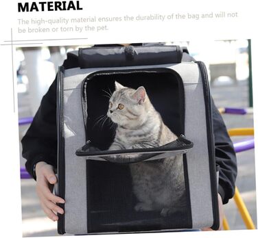 Транспортна сумка для домашніх тварин SHINEOFI з великим об'ємом, дихаюча, рюкзак для котів з практичними кишенями, зручний для подорожей